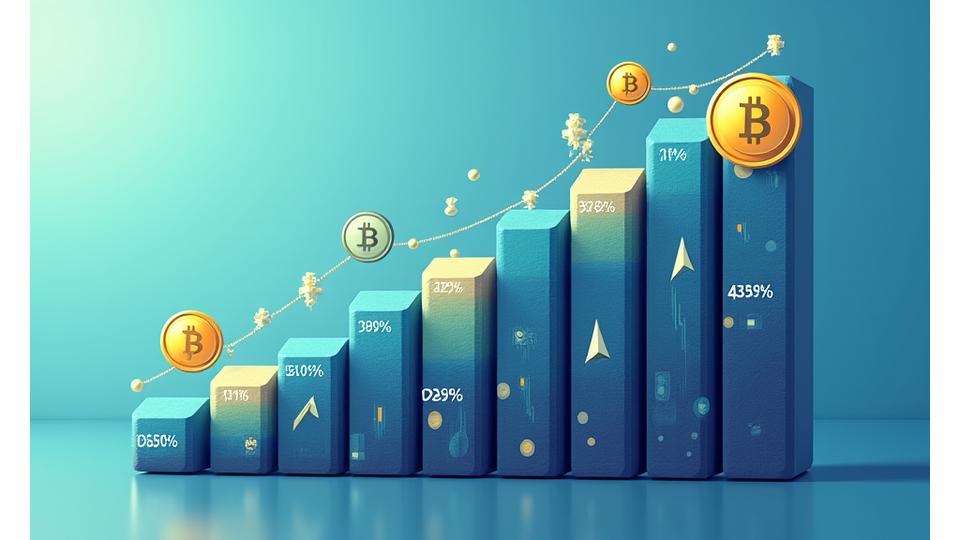 Визуализация сбалансированного криптопортфеля с различными активами