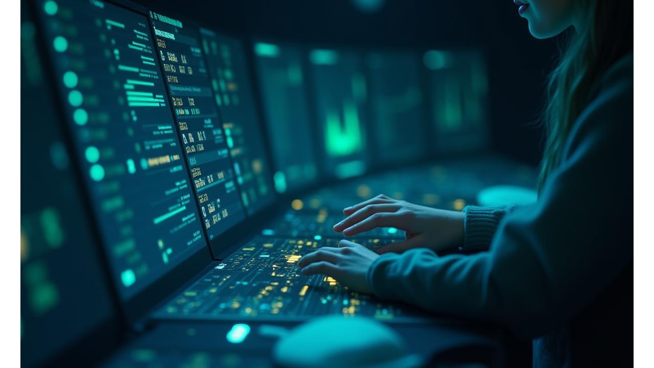 Изображение символизирует ESG-рейтинги и аналитику: графики, таблицы с данными, может быть, стилизованные иконки известных рейтинговых агентств, сложная панель управления с аналитическими данными. Фокус на данных и прозрачности.